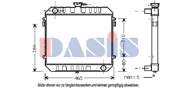 AKS DASIS Radiaator,mootorijahutus 150048N